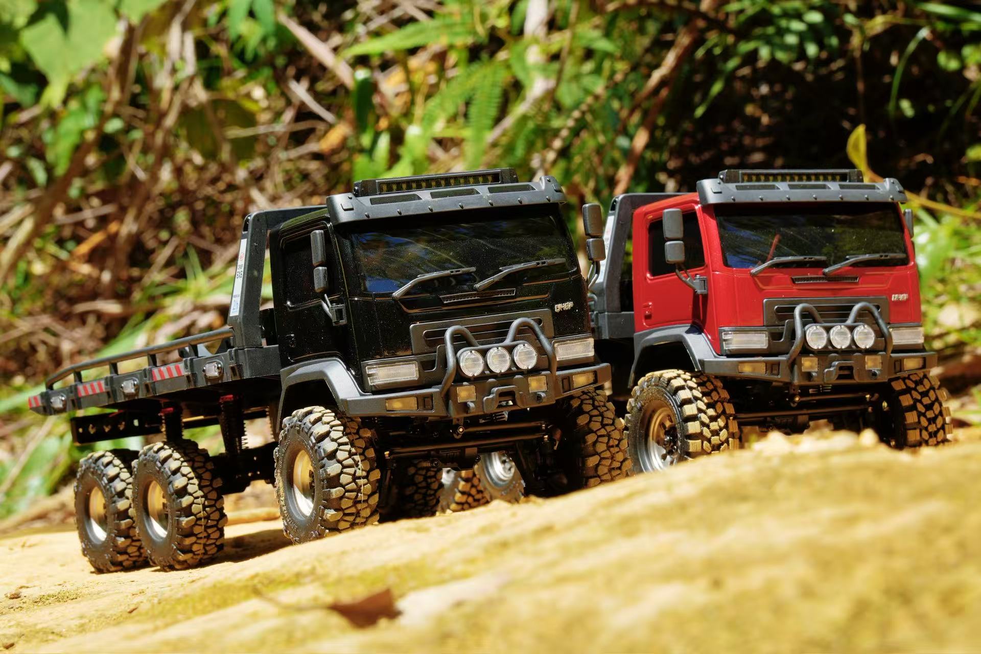FairRC 1/18 CR18P ARKTOS 6x6 Flatbed Black Mod RTR RC Truck