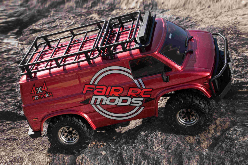 FairRC 1/18 CR18P EVO-V2 Rock Van Red Mod RTR