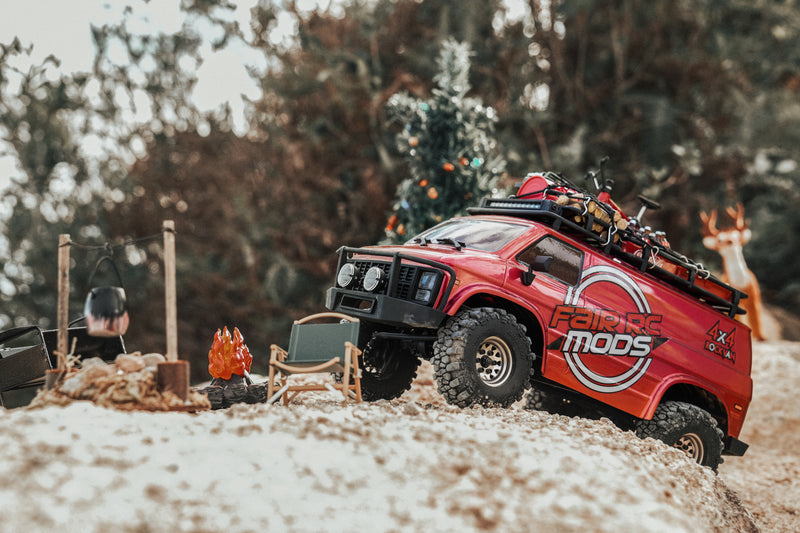 FairRC 1/18 CR18P EVO-V2 Rock Van Red Mod RTR
