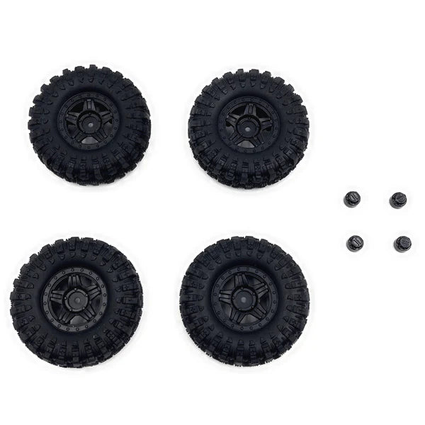 Deep Star 1.2" Wheel 68mm Mudder-XL Tire Set(4pcs)