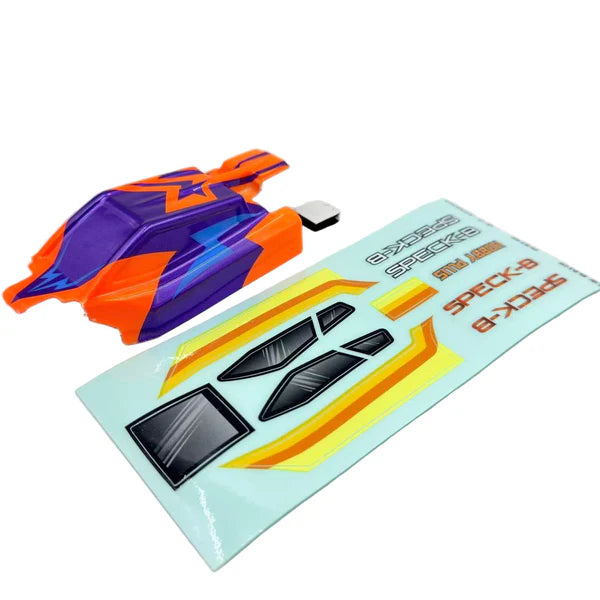 Hobby Plus 1/24 Speck-B Printed Body ( Razor Orange )