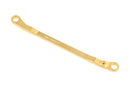 BATRAZZI Brass Steering Link Set for FCX18 II (Black/Gold)