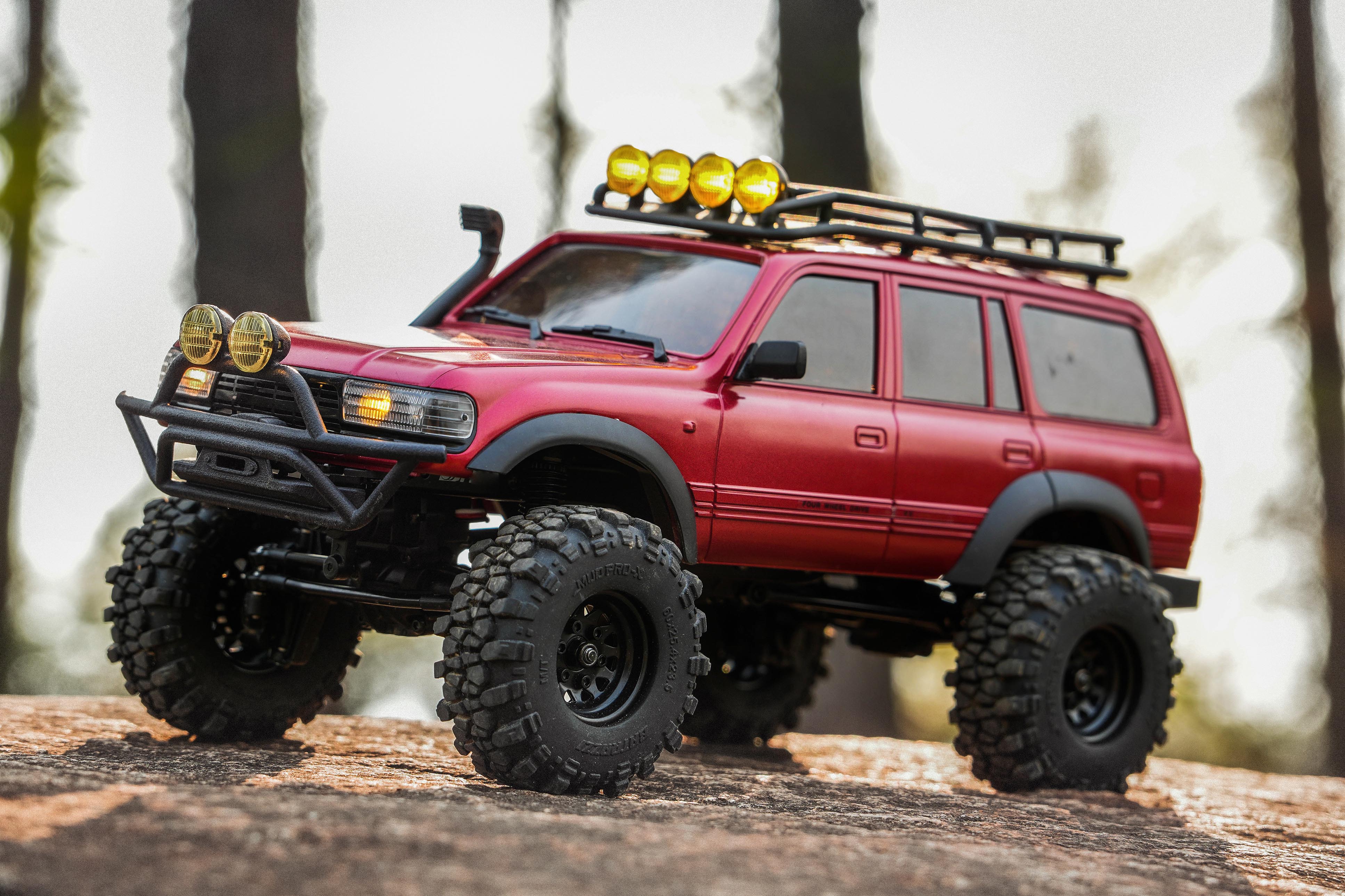 FairRC 1/18 FCX18S LC80 S Red and Brushless Mod RTR RC Crawler