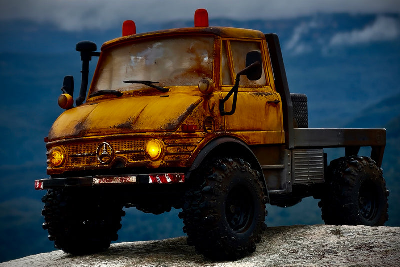 FairRC 1/24 FCX24 Woodlander Yellow Rusted Mod RTR RC Truck