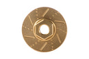 BATRAZZI CNC Brass Brake Disc Upgrade for FMS FCX18 II (Black/Gold)