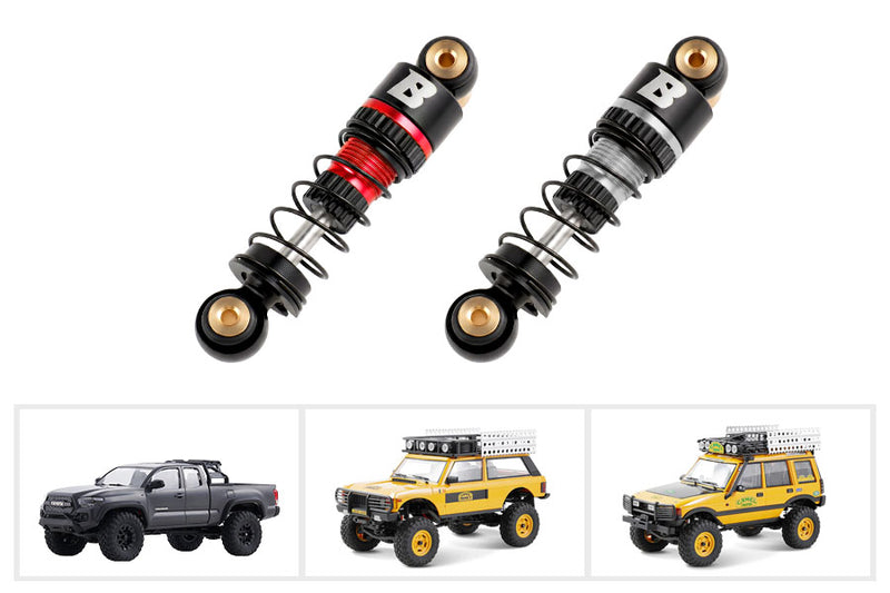 BATRAZZI 32.5mm Oil-filled Aluminum Shocks for FMS FCX24M / Axial SCX2