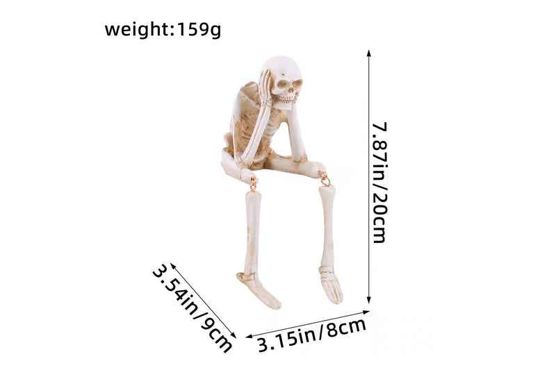 Halloween Skeleton Figurine – Poseable Doll for 1/7 & 1/10 RC Crawlers (1pc)