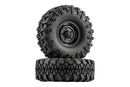 BATRAZZI 1.9” Aluminum Beadlock 4-Slot Road Wheels & Mud Pro-X M/T Tires Set 2pcs (Flash Sale: 50 Units Only)