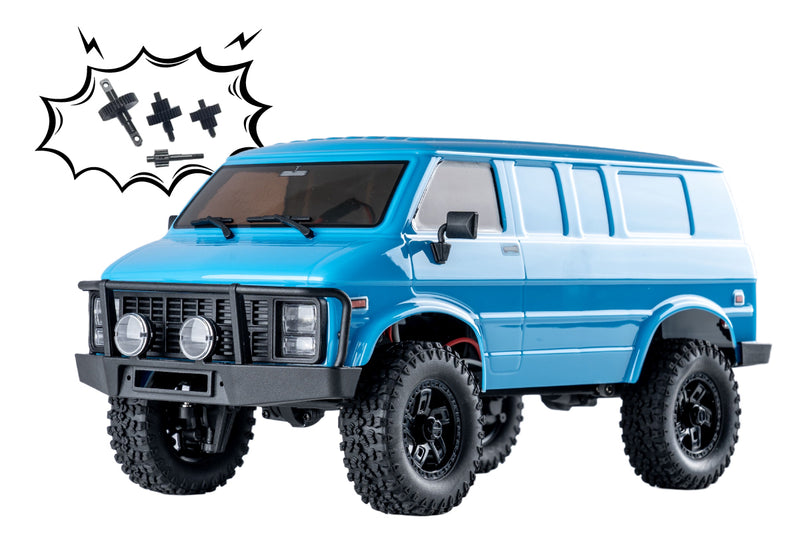 Hobby Plus 1/18 CR18P Rock Van Groovy Blue Version RTR Crawler
