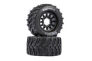 Tire and Plastic Wheel Sets for 1/10 Monster Trucks (2PCS)