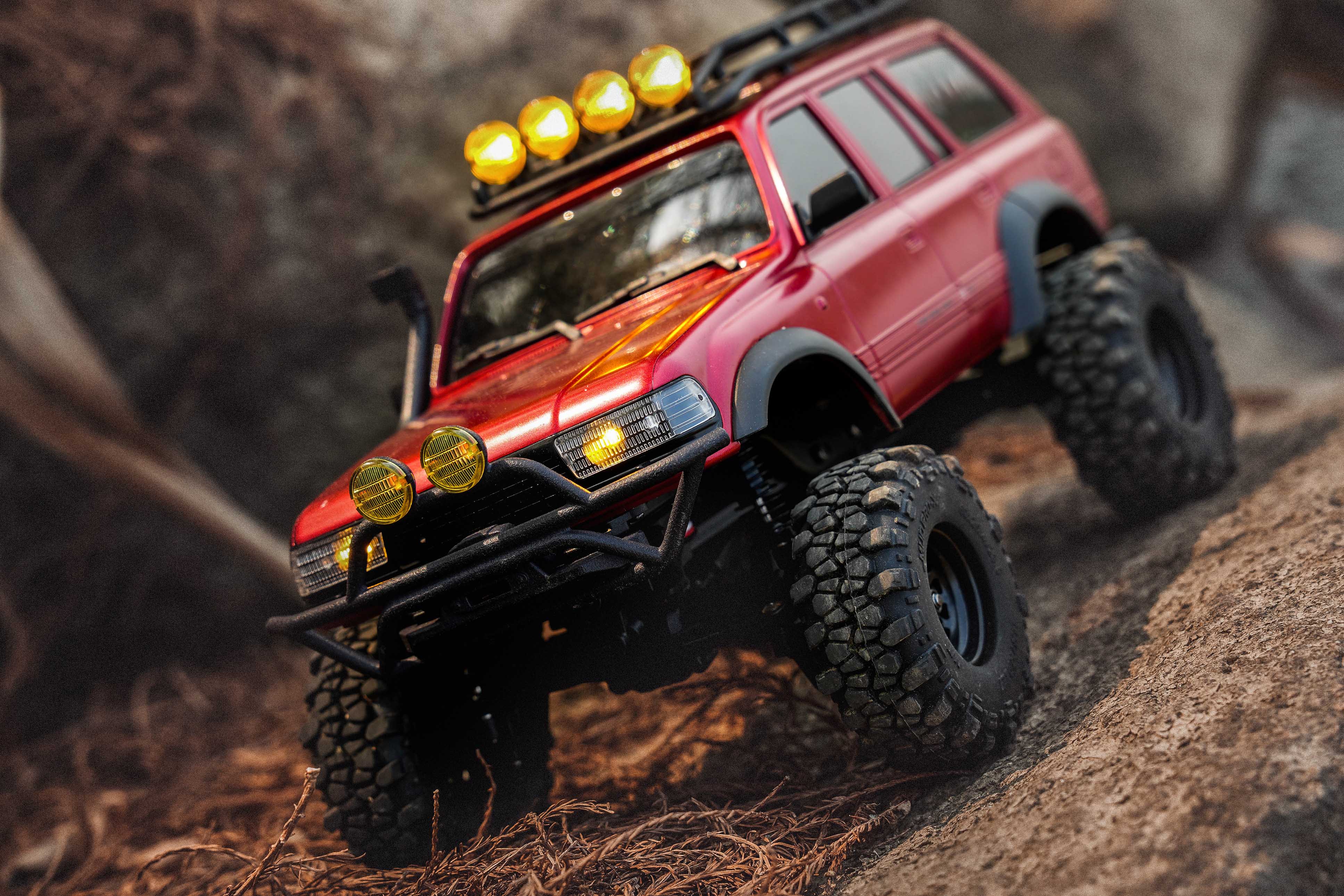 FairRC 1/18 FCX18S LC80 S Red and Brushless Mod RTR RC Crawler