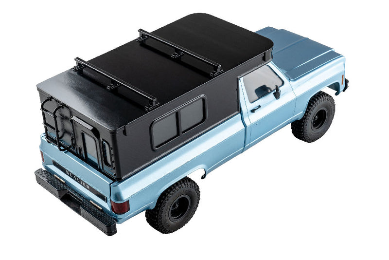 3D-Printed Truck Camper Shell for FMS FCX18 Chevrolet K10 & FMS 1/18 K10 (TYPE B)