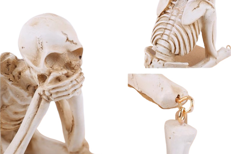 Halloween Skeleton Figurine – Poseable Doll for 1/7 & 1/10 RC Crawlers (1pc)
