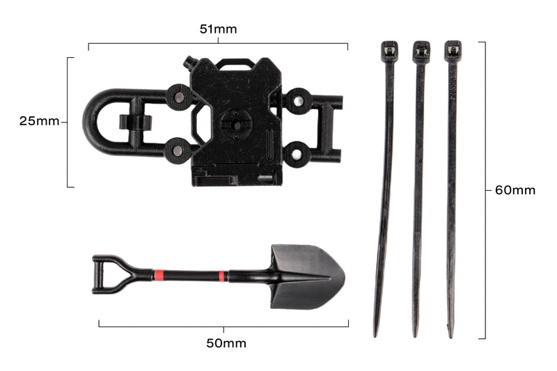 FairRC 3D-Printed Rear Expedition Tool Mount for FCX18 LC80