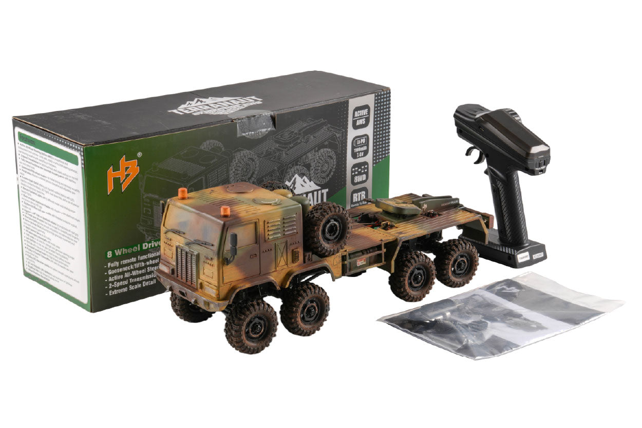 FairRC 1/18 CR18P Terranaut 8x8 Rusted Camo Mod RTR RC Truck