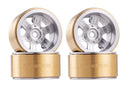 BATRAZZI Aluminum 0.7" Broadside 8-Lug Beadlock Wheels for Axial SCX30 (4pcs)