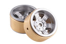 BATRAZZI Aluminum 0.7" Broadside 8-Lug Beadlock Wheels for Axial SCX30 (4pcs)