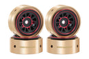 Batrazzi 0.9” Aluminum Night Racer Beadlock Wheels with Brass Weights (4pcs)