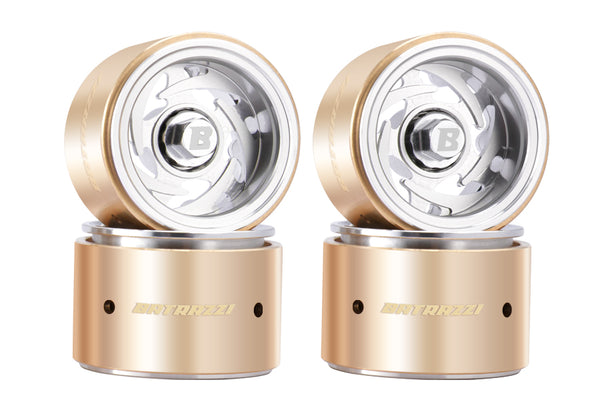 BATRAZZI Aluminum 1.0” Stellar Racing Beadlock Wheels Chrome (4 pcs)