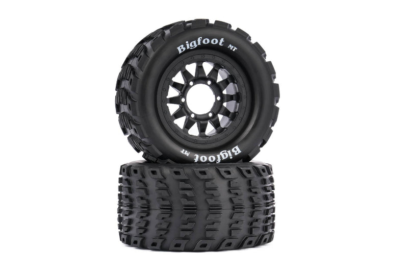 Tire and Plastic Wheel Sets for 1/10 Monster Trucks (2PCS)