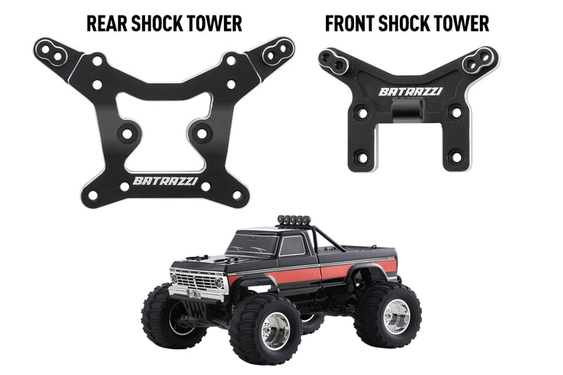 Batrazzi Aluminum Front and Rear Shock Tower Set for FMS 1:10 F100