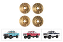 BATRAZZI CNC Brass Brake Disc Upgrade for FMS FCX18 II (Black/Gold)