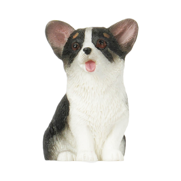 Mini Simulation Corgi Decoration for 1/18 & 1/24 RC Cars (Black)