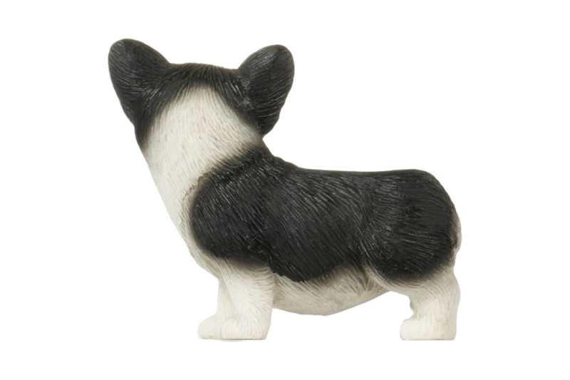 Mini Simulation Corgi Decoration for 1/18 & 1/24 RC Cars (Black)