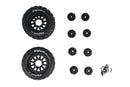 Tire and Plastic Wheel Sets for 1/10 Monster Trucks (2PCS)