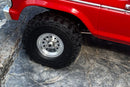 Wheel & Tire Combo for FCX18 II F-100 (Red Color) RC Car