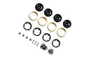 BATRAZZI Aluminum 1.0” Revolver Beadlock Wheels 4pcs (Silver / Black / Silver & Gold)