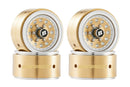 BATRAZZI Aluminum 1.0” Revolver Beadlock Wheels 4pcs (Silver / Black / Silver & Gold)
