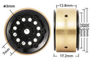 BATRAZZI Aluminum 1.0” Revolver Beadlock Wheels 4pcs (Silver / Black / Silver & Gold)