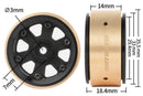 BATRAZZI Aluminum 1.2” Rogue Beadlock Wheels 4pcs (Solid Black)