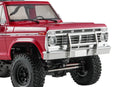BATRAZZI Aluminum Front & Rear Cowboy Bumper Set for FMS FCX18 II Ford F-100 (Silver / Black)