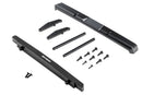 BATRAZZI Aluminum Front & Rear Cowboy Bumper Set for FMS FCX18 II Ford F-100 (Silver / Black)