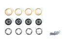 BATRAZZI Aluminum 0.7" Orbital Beadlock Wheels for Axial SCX30 (4pcs)