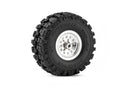 Wheel & Tire Combo for FCX18 II F-100 (Cerulean Color) RC Car