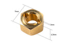 BATRAZZI Brass 7mm Wheel Hex Hub Adapter for FMS FCX18 II
