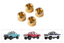 BATRAZZI Brass 7mm Wheel Hex Hub Adapter for FMS FCX18 II