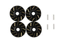 BATRAZZI CNC Brass Brake Disc Upgrade for FMS FCX18 II (Black/Gold)