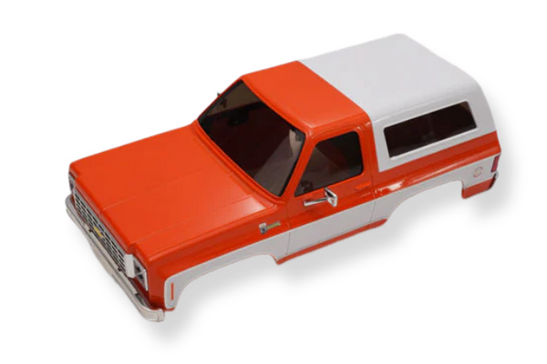 1:24 K5 BLAZER CAR BOBY ASSEMBLY PAINTED (WHITE / ORANGE)