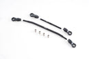 FCX10 steering linkage and panhard bar components for RC model vehicles.