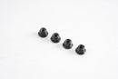 Set of four black M4 screw nuts for FCX10 models