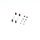 Oil shock absorber parts for FCX24M RC models, includes screws and O-rings.