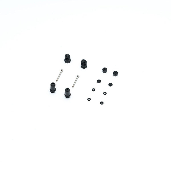 Oil shock absorber parts for FCX24M RC models, includes screws and O-rings.