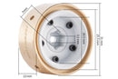 BATRAZZI 0.9" Aluminum Star Road Wheels White 4pcs for SCX24/CR24/FCX24M (D90/D110 & Tacoma)