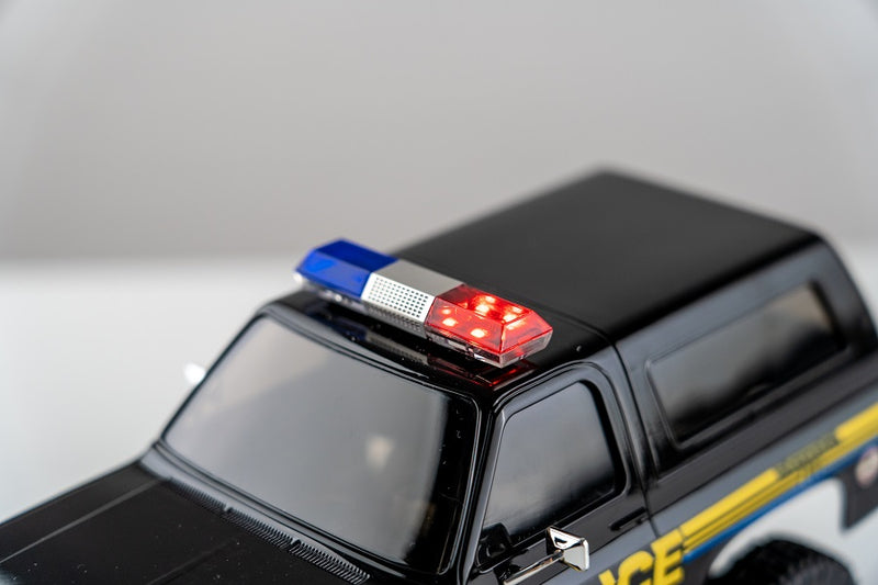 Police Car LED Lightbar Decoration Set (70×15×15mm)