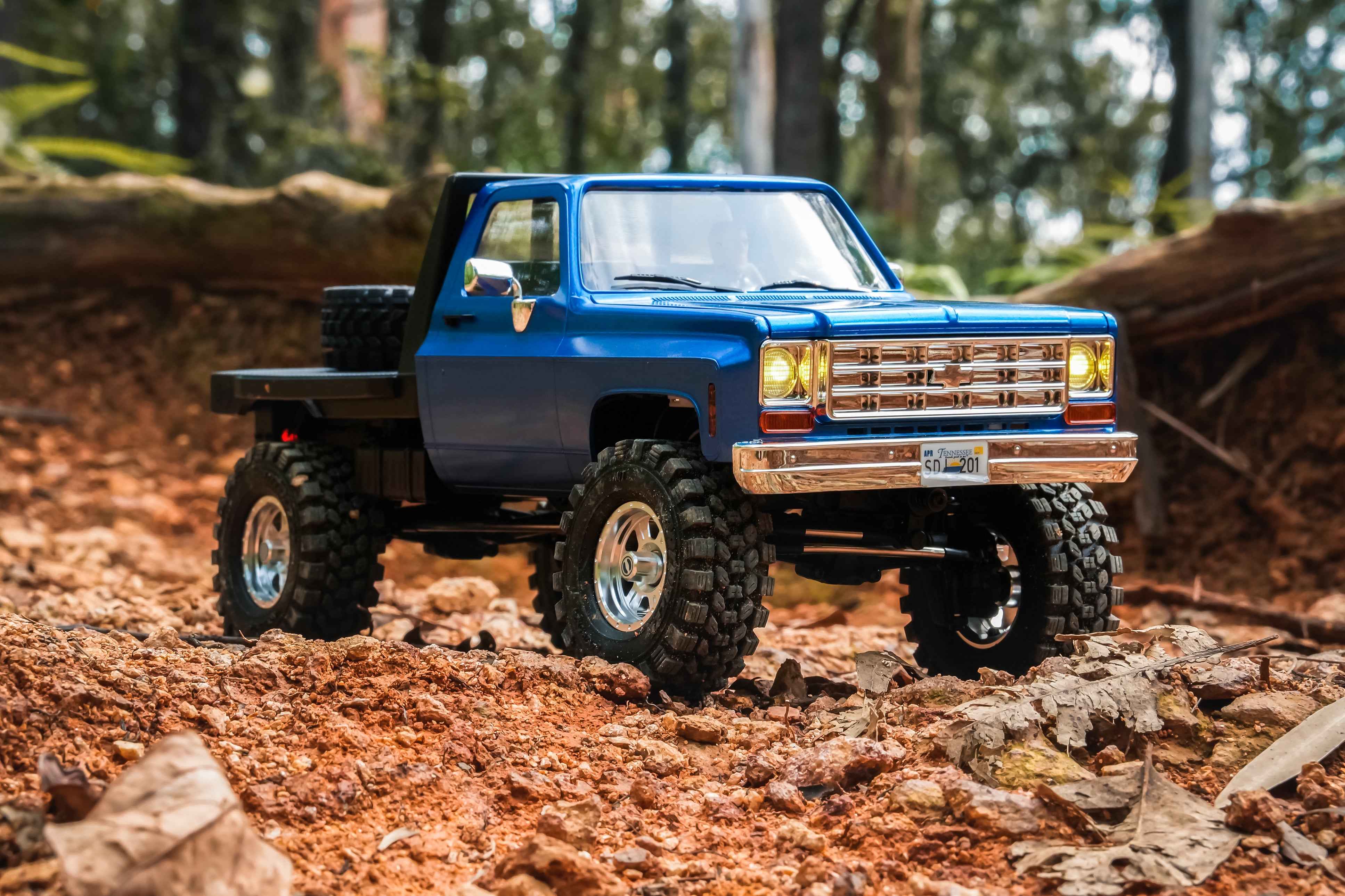 FairRC 1/18 FCX18S K10 S Flatbed Classic Mod RTR RC Crawler (Blue)