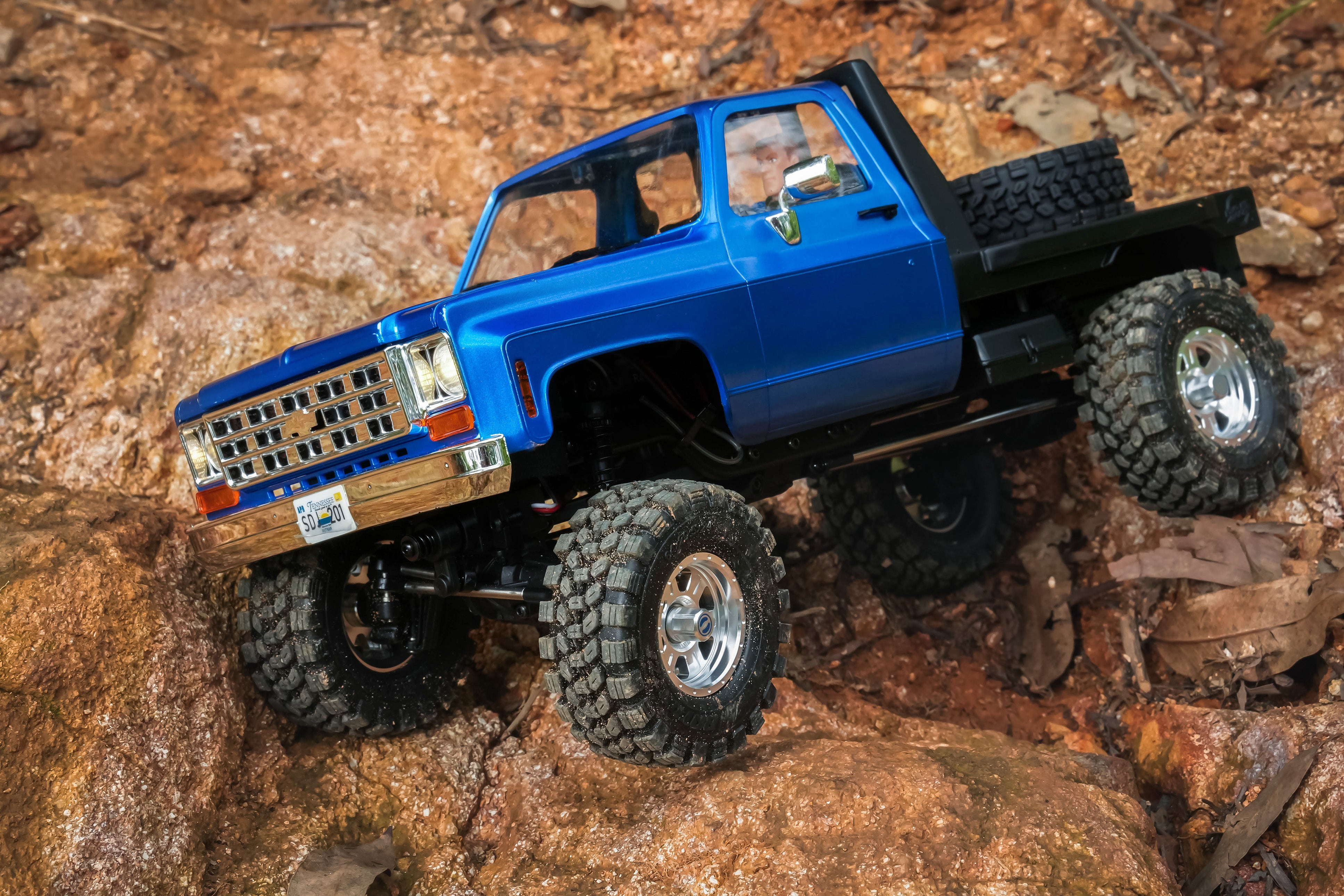 FairRC 1/18 FCX18S K10 S Flatbed Classic Mod RTR RC Crawler (Blue)